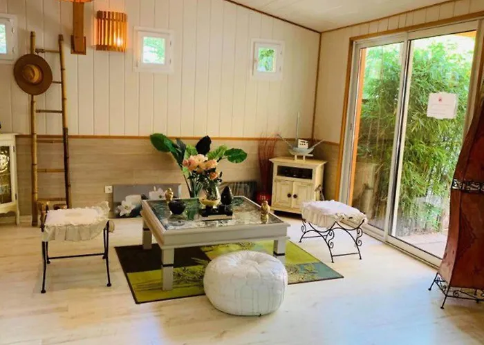 Mobil-home Avec Terrasse Et Salon De Jardin - Api-1-52-502 *